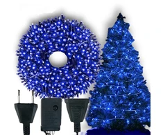Kalėdinės lemputės vidaus/lauko 300 led mėlynos stiprios