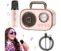 Kompiuterio kolonėlės Karaoke bluetooth belaidis mikrofonas garsiakalbis vaikams rinkinys