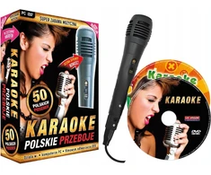 Karaoke Polskie Przeboje 2025 Dvd + Mp4 + mikrofonas
