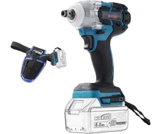 Katsu Fit-bat 102478 akumuliatorinis smūginis veržliasukis bešepetėlinis 21 V 1/2 colio 400 Nm su 2 adapteriais ir nešiojimo krepšiu be akumuliatoriaus ar įkroviklio