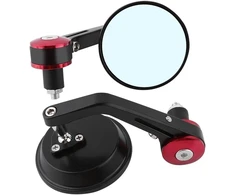 Katur 7/8 colių 22 mm veidrodėlis universalus motociklo galinio vaizdo veidrodis aliuminio lydinio apvalus motociklo vairo galinio vaizdo veidrodis, skirtas yamaha honda triumph ducati motif red