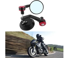 Katur 7/8 colių 22 mm veidrodėlis universalus motociklo galinio vaizdo veidrodis aliuminio lydinio apvalus motociklo vairo galinio vaizdo veidrodis, skirtas yamaha honda triumph ducati motif red