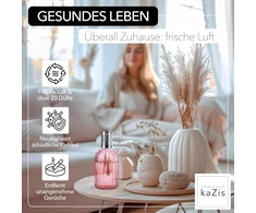 Kazis® I katalitinė kvapų lempa I stiklas I Xxl I 400 ml (rožinė)