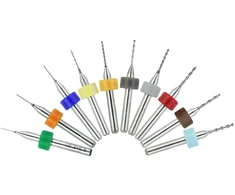 Kbnian Pcb Micro grąžtų rinkinys spiralinis karbido grąžtas 0,3–1,2 mm Micro Twist grąžtas metalo grąžtas skirtas plokštėms, stiklui, pluoštui, dervai, gintarui
