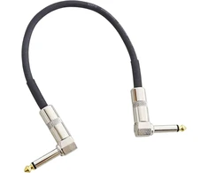 Keepdrum Gc028 jack kabelis 6.3 mm kampinė jungtis patch kabelis efektų įrenginiams