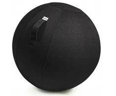 Kenoko Ergonominis juodas balansavimo kamuolys biurui 55cm