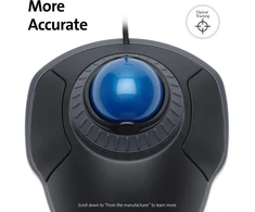Kensington Orbit Trackball pelė su riedėjimo žiedu, mėlyna