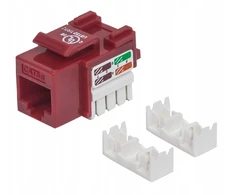 Keystone Rj45 Utp Cat5e Punch-down modulis, raudonas, Intellinet