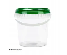 Kibiras 3 l Plastikinis kibirėlis su dangteliu, maistinis, talpa 10 vnt.
