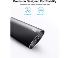 Kietasis diskas Netac 250gb Išorinis Ssd Usb-c 3.2 Gen2 Aliuminio Nešiojamas