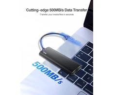 Kietasis diskas Netac 250gb Išorinis Ssd Usb-c 3.2 Gen2 Aliuminio Nešiojamas