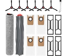 Kiimsin atsarginė dalis priedas, skirtas Eufy Omni S1 Pro/omni S1 robotui dulkių siurbliui, 1 pagrindinis šepetys, 1 valymo ritinys, 4 dulkių maišeliai, 4 filtrai, 6 šoniniai šepetėliai