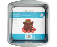 Kitchencraft kvadratinė keptuvė, patvari, sunki, neprideganti danga, galima plauti indaplovėje, 20 x 20 x 5 cm