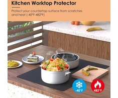Kitchenraku silikoninis kilimėlis 50 x 70 cm, neslystantis stalo kilimėlis, karščiui atsparus nelipnus kilimėlis, stalo kilimėlis, daugkartinio naudojimo, saugus maistui, galima plauti indaplovėje