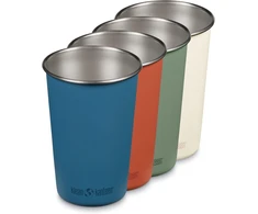 Klean Kanteen Partake 1010588 puodeliai, nerūdijantis plienas, vienos sienelės, įvairių spalvų, 473 ml, 4 vnt. rinkinys