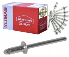 Klimas Nas-40014 traukiantis kniedė Al/st Iso 15977 4.0x14mm 2650vnt 5kg