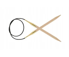 Knitpro Basix Beech medvilninės virbalai, 3.0 mm / 150 cm