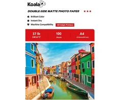 Koala dvipusis matinis rašalinis popierius A4, 140gsm, 100 lapų