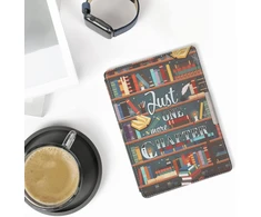 Kobo Aura One dėklas - "bibliotekos tema" - atverčiamas