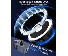 Kolasels magnetinis telefono laikiklis automobilio veidrodėliui, [20x magnetas] telefono laikiklis automobilio galinio vaizdo veidrodėliui, skirtas magsafe, telefono laikiklis galinio vaizdo veidrodėliui, skirtas iphone 15/14/13 pro max, galaxy series, 4-