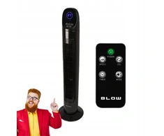 Kolonėlės ventiliatorius su laikmačiu ir pulteliu, 88 cm