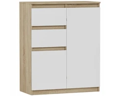 Komoda 98cm spintelė 2 stalčiai sonoma mix