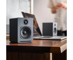 Kompiuterio kolonėlės Audioengine A1 Stereo Garsiakalbiai su Bluetooth, Aux (pilki)