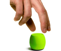 Kompiuterio kolonėlės Boompods Zero Mini Bluetooth garsiakalbis - nešiojamas lauko garsiakalbis, Ipx6 apsauga nuo vandens ir 5 valandų baterijos veikimo laikas, belaidė mini muzikos dėžutė su mikrofonu ir asmenukių funkcija kelionėms, žalia citrina