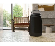 Kompiuterio kolonėlės Grundig Bluetooth kolonėlė Gbt Band 360, muzikos grotuvas, 360° garsas, 12 W Rms, iki 30 m veikimo nuotolis, iki 19 valandų baterijos veikimo laikas, Dab+ ir Fm radijas, Aux įvestis, Oled vienspalvis ekranas, juoda