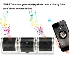 Kompiuterio kolonėlės Motociklo Bluetooth garsiakalbis, atsparus vandeniui, sidabrinis