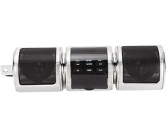 Kompiuterio kolonėlės Motociklo Bluetooth garsiakalbis, atsparus vandeniui, sidabrinis