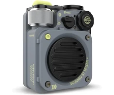 Kompiuterio kolonėlės Muzen wild mini bluetooth garsiakalbis, mažas, nešiojamas garsiakalbis, garsiakalbis dviračiui, tvirtas, muzikos grotuvas su šviesa stovyklavimui, naudojimui lauke, ipx5 atsparus vandeniui su žibintuvėliu, dovana tėčiui vyrams