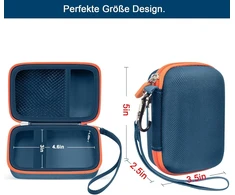 Kompiuterio kolonėlės Nešiojamas dėklas, suderinamas su Jbl Go 4 - nešiojama bluetooth garsiakalbio dėžutė Pro Sound, taip pat skirta Go 3/go3 Eco/go2 vandeniui atspariam mini belaidžiam garsiakalbiui - tik dėklas (mėlynas)