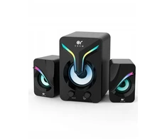Kompiuterio kolonėlės Orow Pc 2.1 stereo kolonėlės 11w su Rgb žemų dažnių garsiakalbiu, skirtos žaidimams, Usb Aux