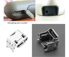 Kompiuterio kolonėlės Ototec 5x micro-usb įkrovimo prievado jungties modulis, suderinamas su jbl charge 3 bluetooth garsiakalbiu, atsarginis lizdas, dc lizdas, litavimas