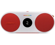 Kompiuterio kolonėlės Polaroid P2 - galingas nešiojamas belaidis bluetooth garsiakalbis įkraunamas su dvigubu stereo susiejimu - raudonas ir baltas