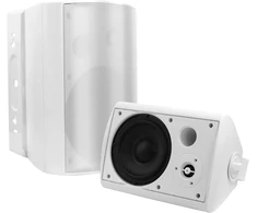 Kompiuterio kolonėlės Studiofinix 6.5 colių 400 vatų vandeniui atsparus lauko garsiakalbis bluetooth sieninis garsiakalbis, atsparus vandeniui ir oro sąlygoms, skirtas terasai, garažui, namams, laukui (baltas)