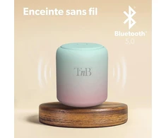 Kompiuterio kolonėlės T'nb garsiakalbis colour - nešiojamas belaidis garsiakalbis, 8 valandų bluetooth ryšys, mažas vandeniui atsparus garsiakalbis dušui ipx4, madingas ir spalvingas mini formatas - žalia ir rožinė