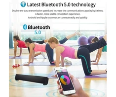 Kompiuterio kolonėlės Yangers belaidė bluetooth 5.0 garso juosta televizoriui su nuotolinio valdymo pulteliu, tikra belaidė 20w usb įkraunama, įmontuotas mikrofonas namų kinui, audio, pc, tv, telefonui, nešiojamam kompiuteriui