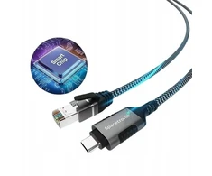 Konsolinis derinimo kabelis 5m Usb-c tinklo plokštė į Rj45 1000mb