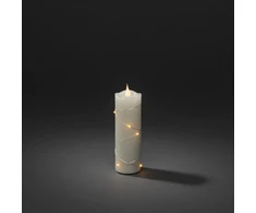 Konstsmide Led žvakė su laikmačiu, 8 Led, kreminės baltos