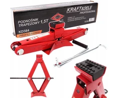 Kraft &amp; Dele Kraft&amp;dele automobilinis trapecinis domkratas guma 1,5t