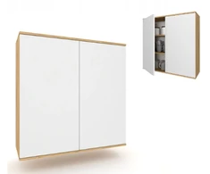 Krak Meble pakabinama virtuvės spintelė Premium Kira ąžuolo craft baltos spalvos 80cm tip-on Blum
