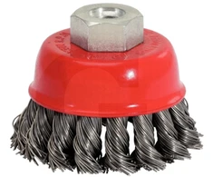 KS Tools Plieninis puodelinis šepetys 0,5 mm, 90 mm, 20 pynių