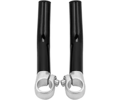 Kuuleyn dviračio vairas, vairo galas, 1 pora aliuminio lydinio kalnų dviračio plento dviračio vairo galas, skirtas 22,2 mm / 0,9 colio vairams, dviračio vairo galas (juodas)