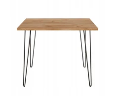 Kvadratinis stalas virtuvei, svetainei, valgomajam 90 x 90 cm Ąžuolas Craft Hairpin