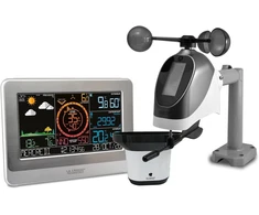 La Crosse Technology - ws6869 profesionali meteorologijos stotis su wi-fi ryšiu - balta/sidabrinė