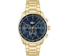 Lacoste Boston Collection vyriškas chronografas kvarcinis laikrodis su odiniu arba nerūdijančio plieno grandinėlės arba tinklelio dirželiu