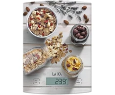 Laica elektroninės virtuvinės svarstyklės stiklinės Lcd 5kg 4.5kg 1vnt