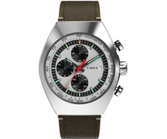 Laikrodis Timex vyriškas chronografas Legacy Tonneau Chrono, rudas, apyrankė.